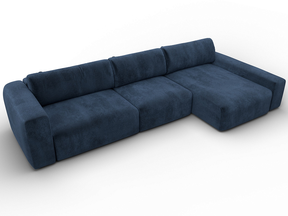 Диван угловой Лига-066 НПБ Лонг угол правый фото в интернет-магазине Лига Диванов