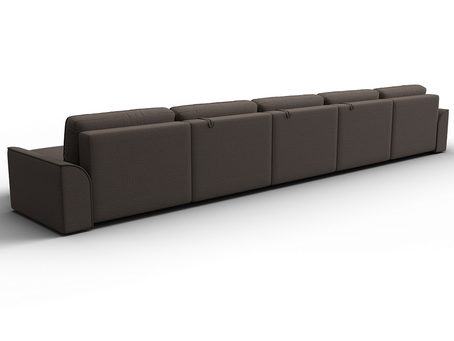 Диван П-образный Лига-048 НПБ МегаЛонг (амур 05 коричневый)