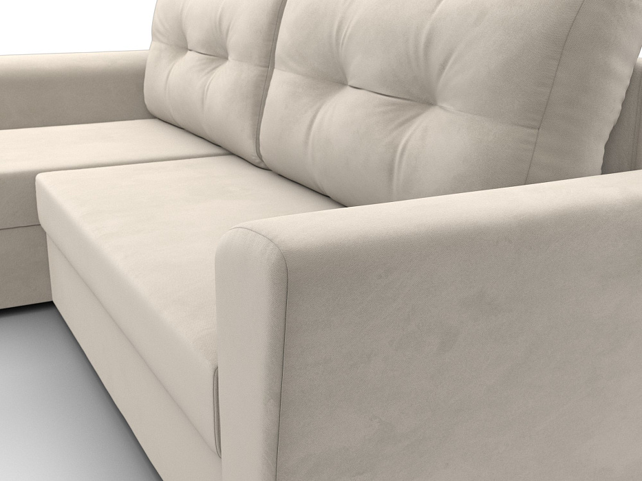 Диван угловой Амстердам Лайт левый угол (бежевый)