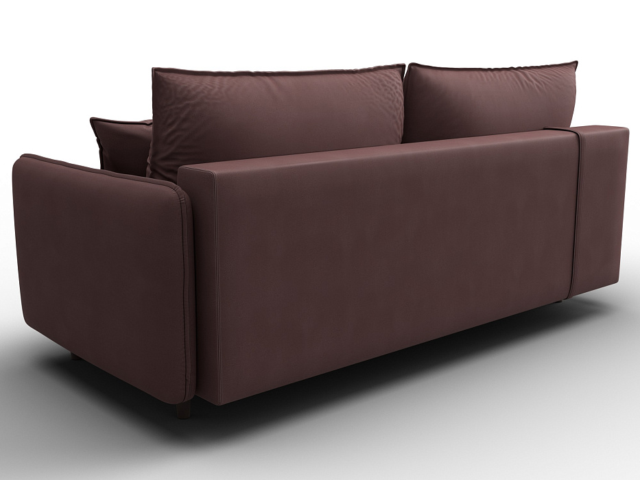 Диван прямой Лига-064 НПБ (joly 09 бордовый)