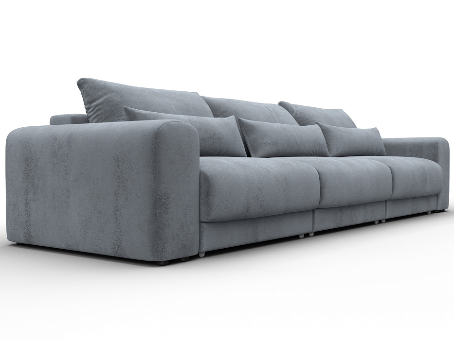 Диван прямой Лига-056 НПБ Лонг (tower 10 серый)