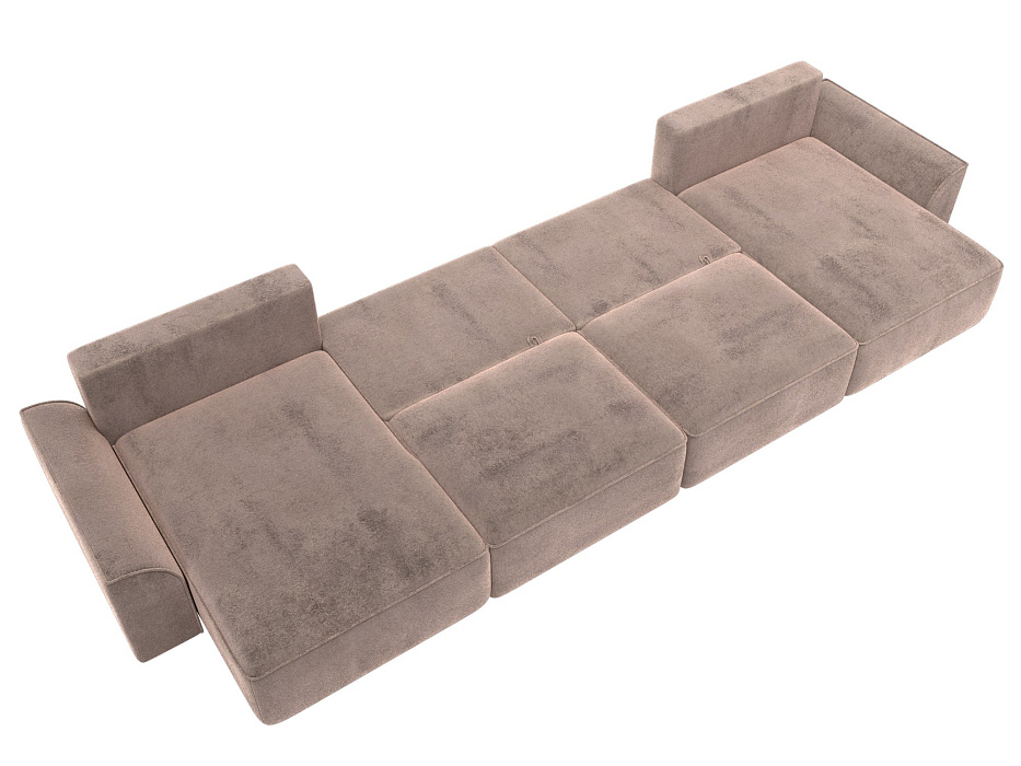 Диван П-образный Лига-048 НПБ лонг (tower 05 бежевый) Диван П-образный Лига-048 НПБ лонг (tower 05 бежевый)