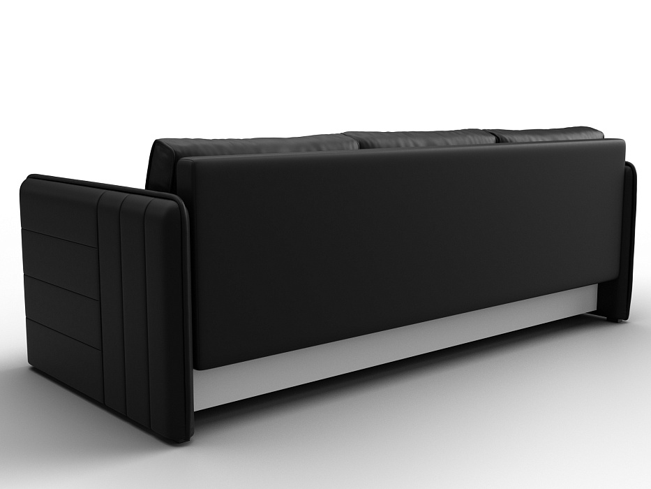 Диван прямой Слим (черный)