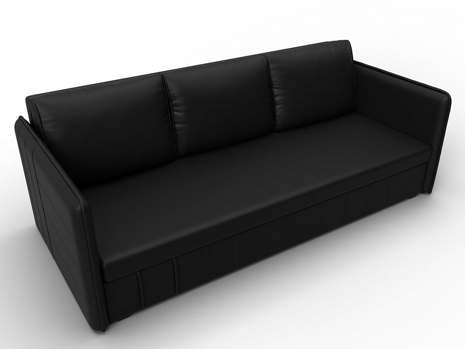 Диван прямой Слим (черный)