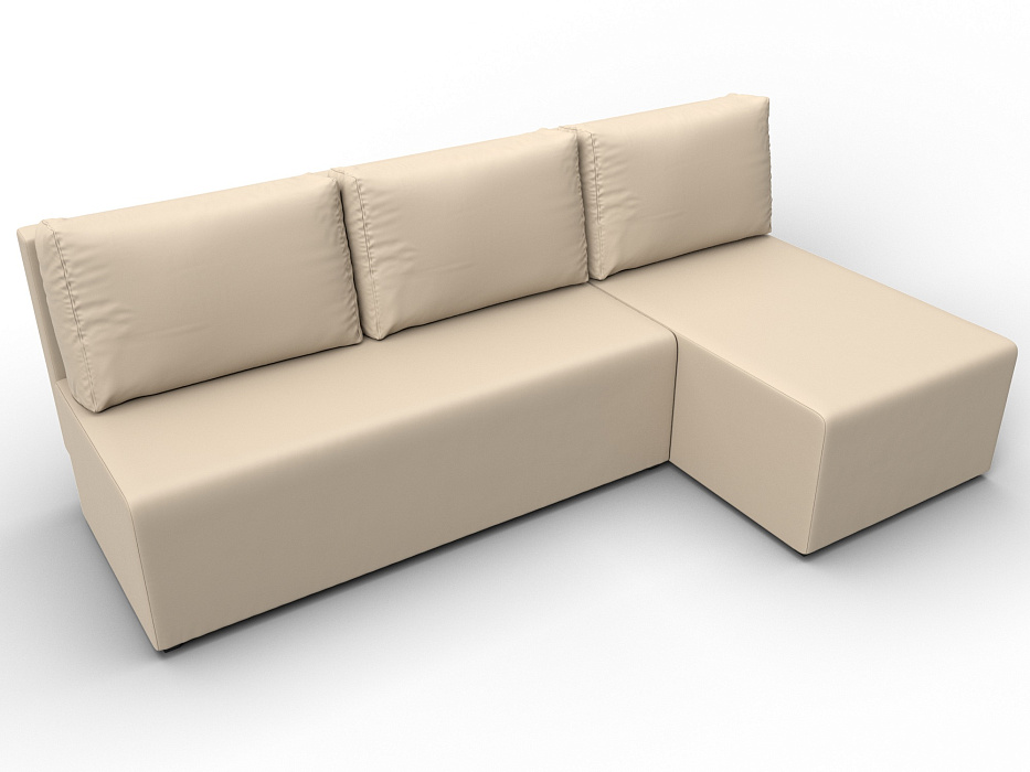 Диван угловой Поло правый угол (бежевый)