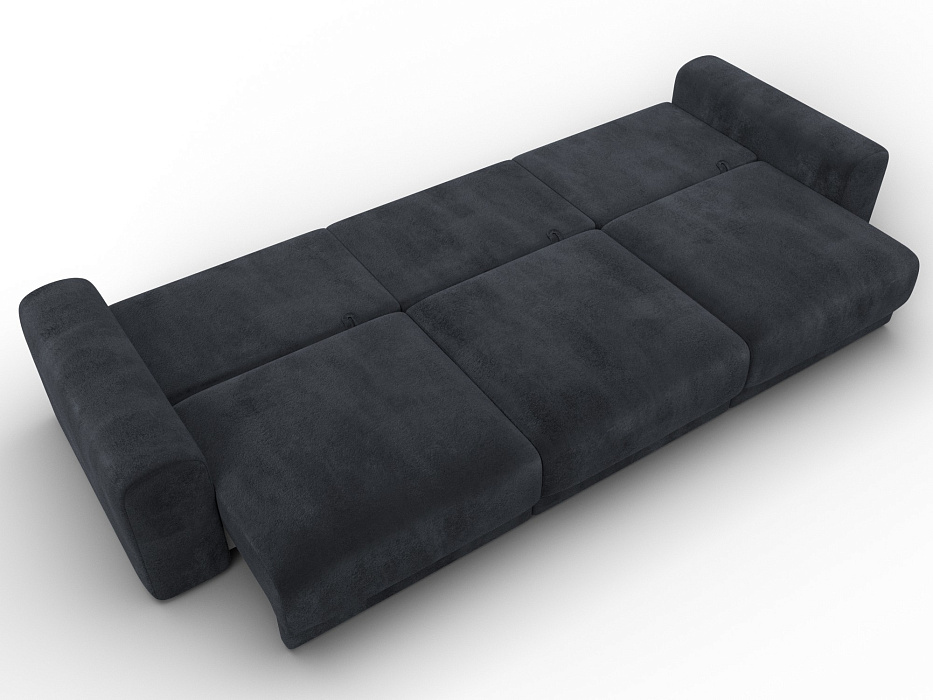 Диван прямой Лига-056 НПБ Лонг (tower 11 темно-серый)