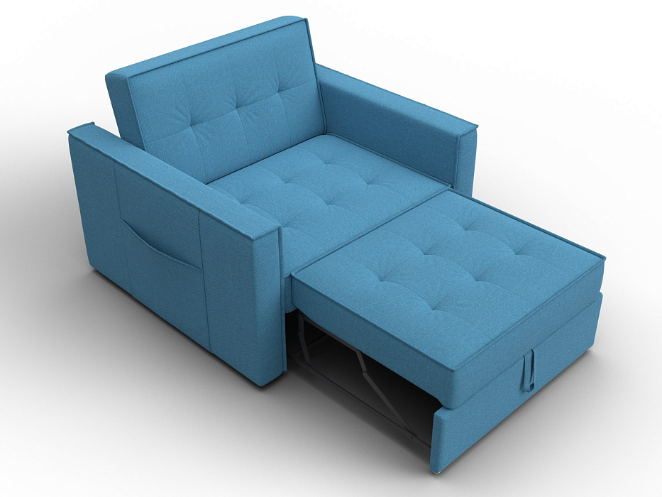 Кресло-кровать Лига-104 (80) (амур 10 голубой)