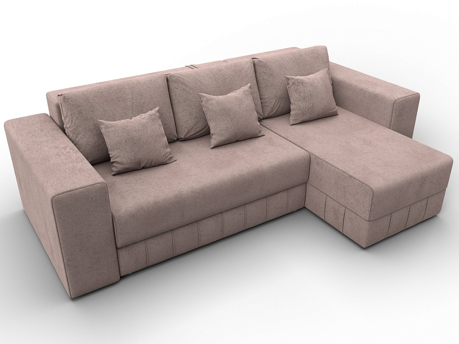 Диван угловой Лига-076 угол универсальный (tower 05 бежевый)