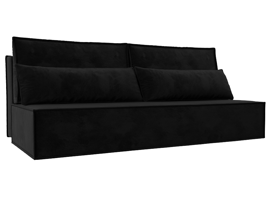 Прямой диван Фабио (черный)