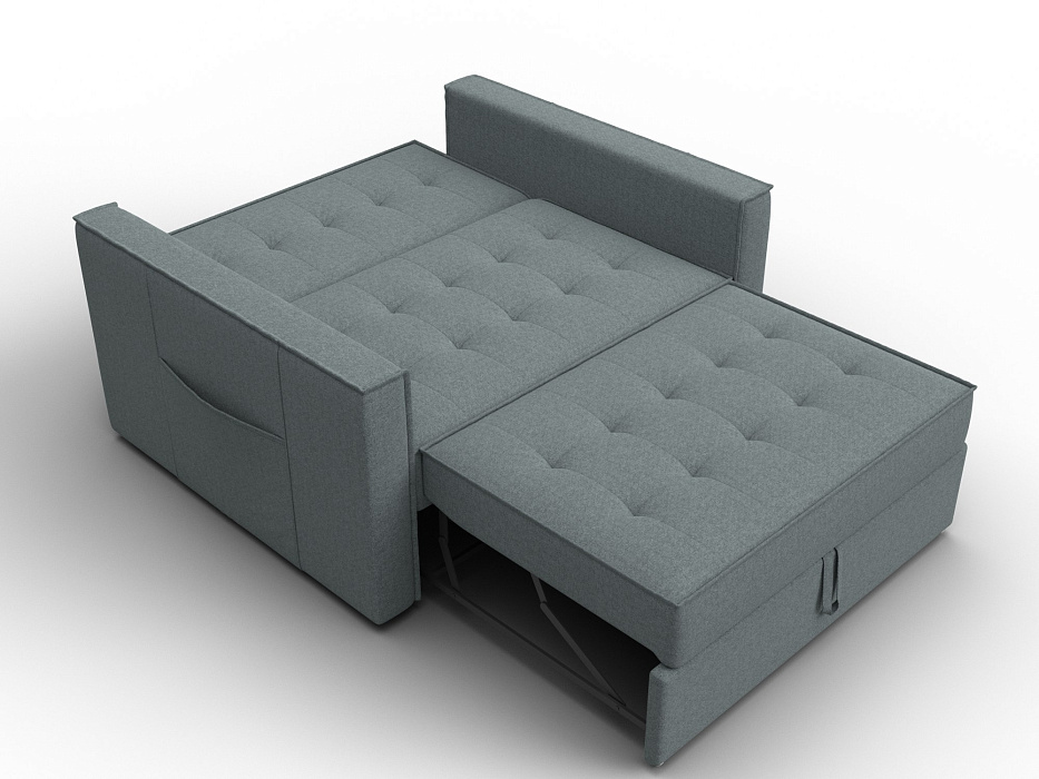 Диван прямой Лига-104 (140) (амур 07 серый)