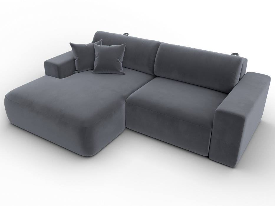 Диван угловой Лига-036 НПБ Классик левый угол (серый)