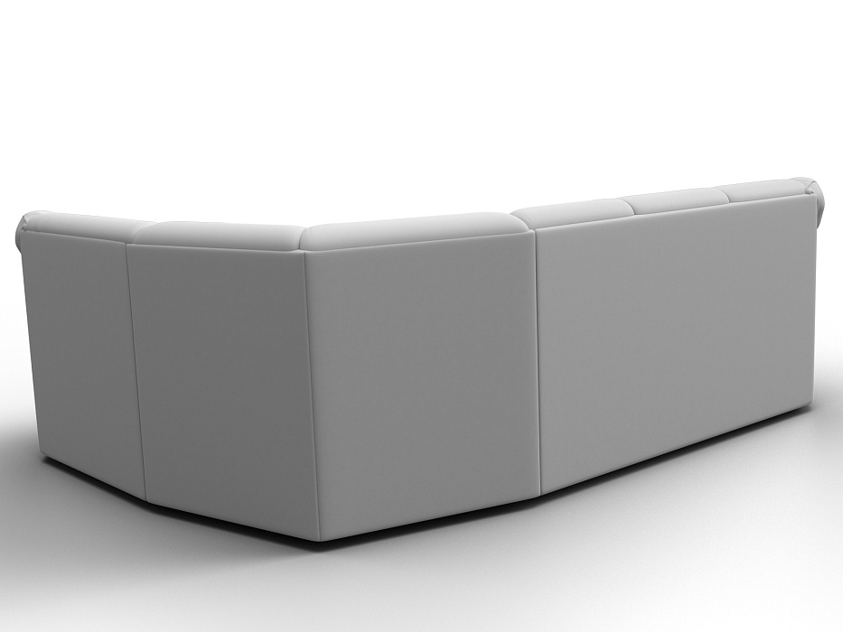 Диван угловой Карнелла правый угол (белый)