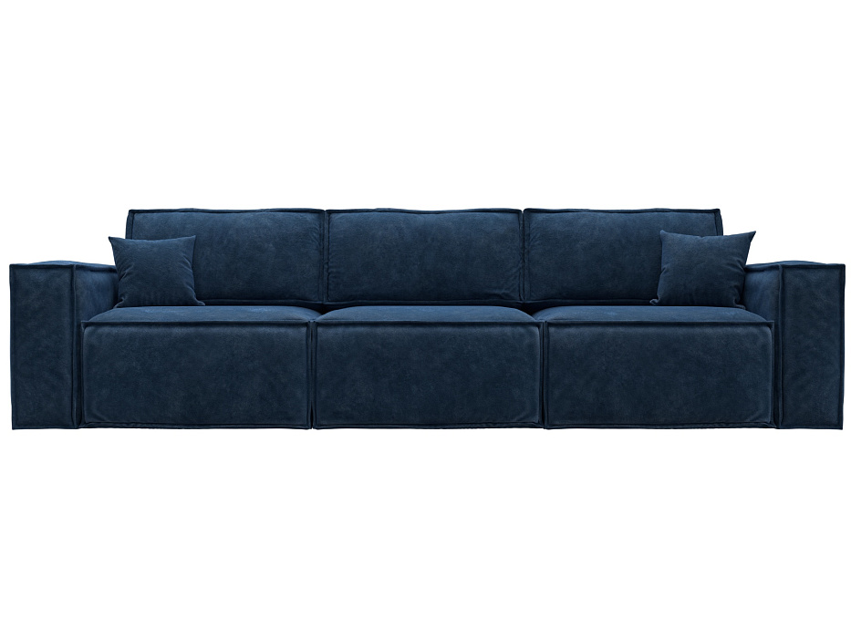 Диван прямой Лига-081 НПБ Лонг (brut 11 синий)