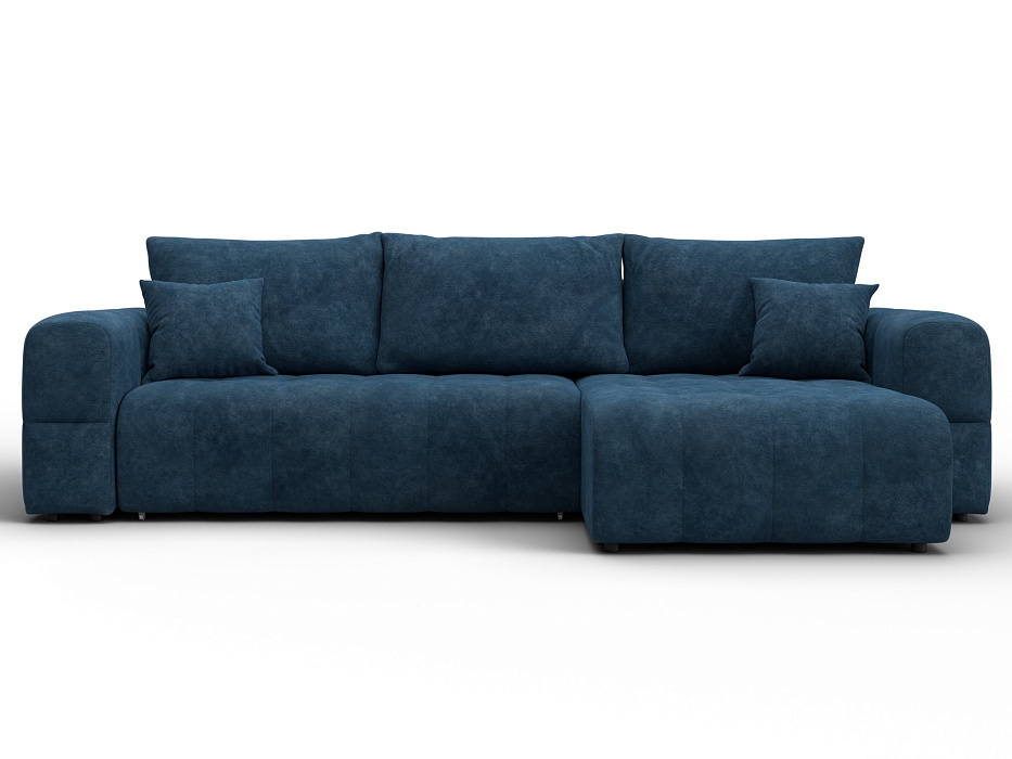 Диван угловой Лига-110 НПБ угол универсальный (brut 11 синий)