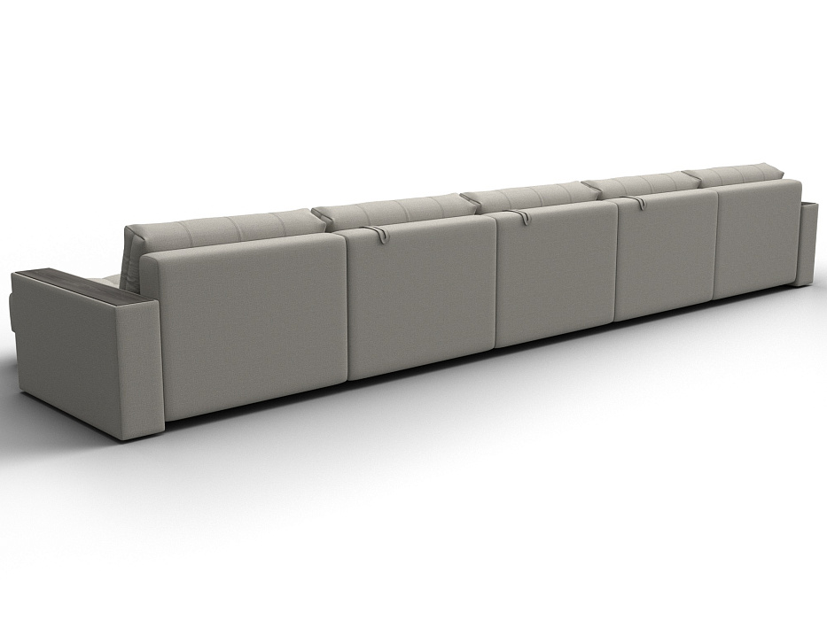 Диван П-образный с декором Лига-049 НПБ Мегалонг (амур 02 бежевый)