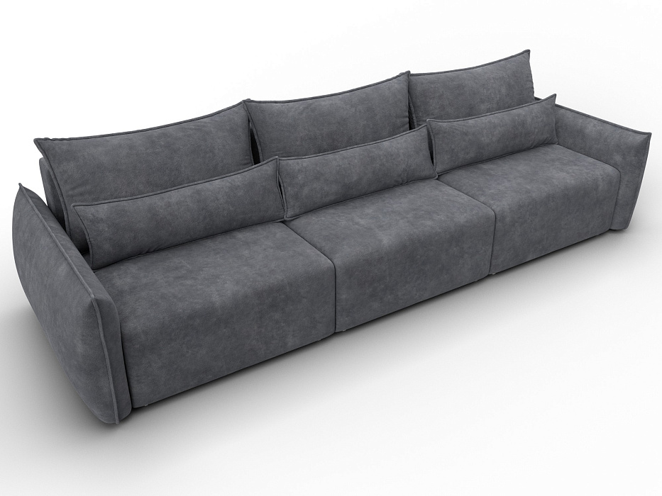 Диван прямой Лига-051 НПБ Лонг (brut 16 темно-серый)