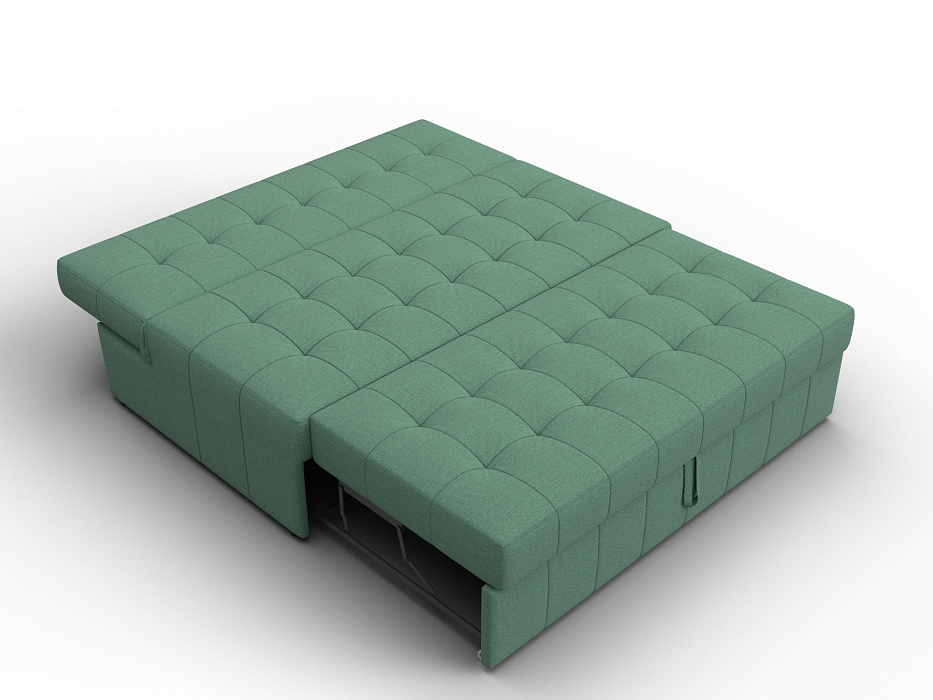 Диван прямой Лига-107 (140) (амур 11 зеленый)