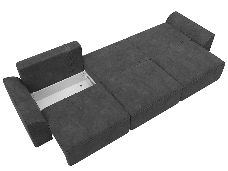 Диван прямой Лига-048 НПБ Лонг (brut 16 темно-серый) Диван прямой Лига-048 НПБ Лонг (brut 16 темно-серый)