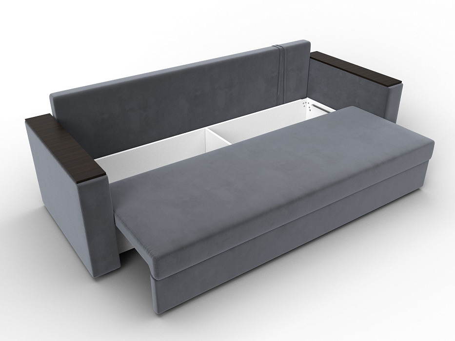 Диван прямой Атланта без стола (seven 17 серый)