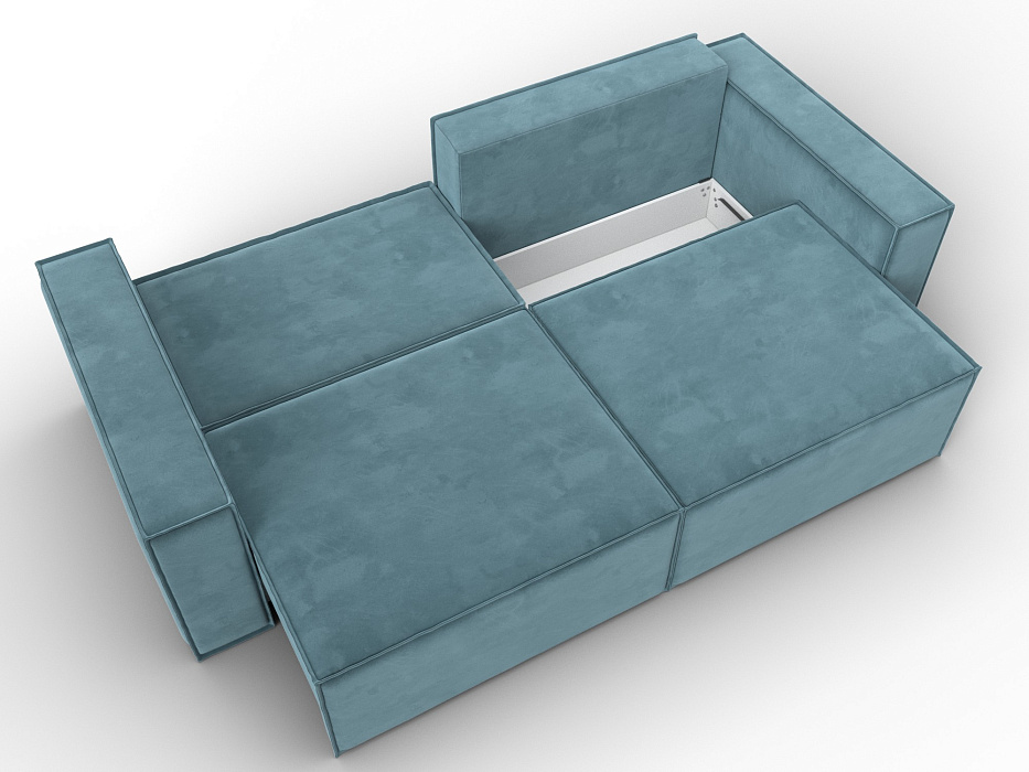 Диван прямой Куба (бирюзовый)