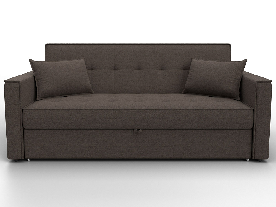 Диван прямой Лига-104 (160) (амур 05 коричневый)