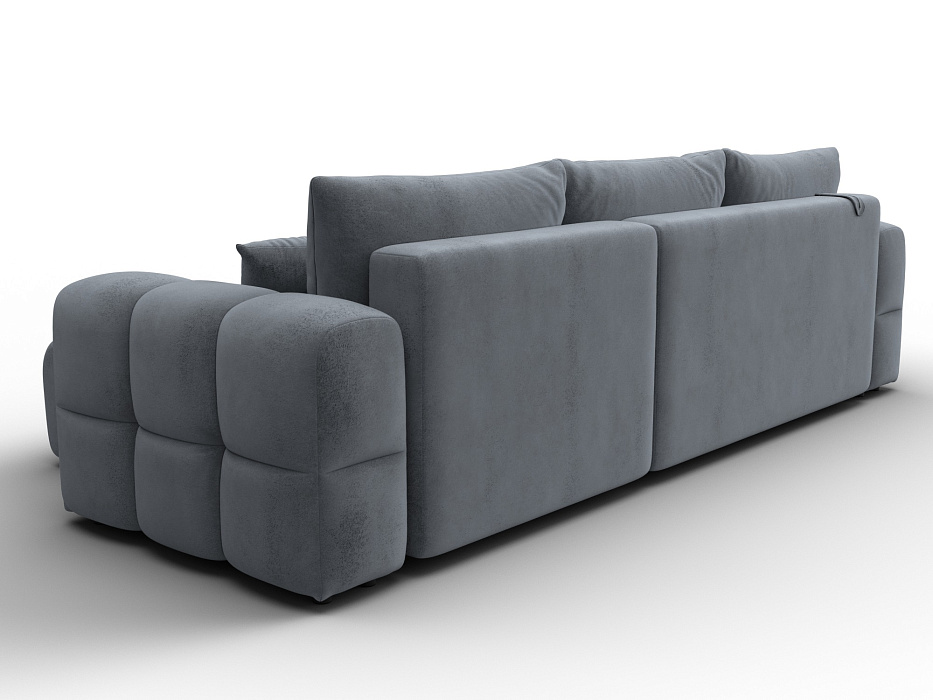 Диван угловой Лига-110 НПБ угол универсальный (tower 10 серый)