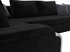 П-образный диван Николь (черный\белый\серый цвет)