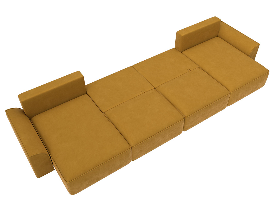 Диван П-образный Лига-048 НПБ лонг (brut 10 желтый) Диван П-образный Лига-048 НПБ лонг (brut 10 желтый)
