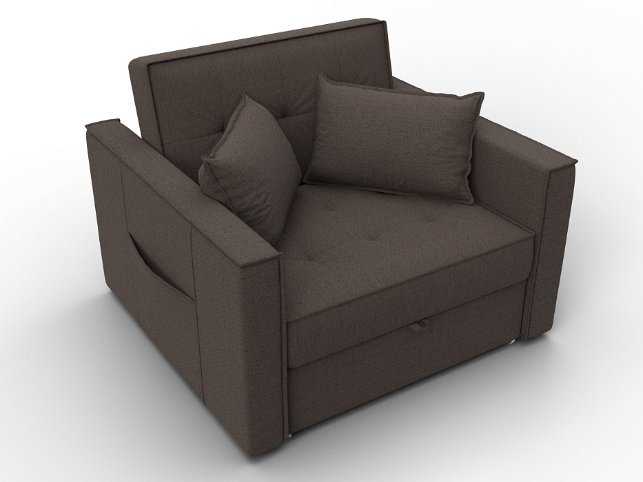 Кресло-кровать Лига-104 (80) (амур 05 коричневый)