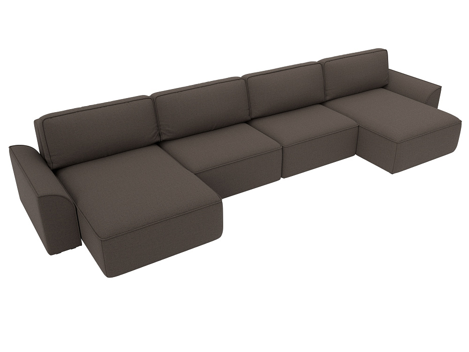 Диван П-образный Лига-048 НПБ лонг (амур 05 коричневый) Диван П-образный Лига-048 НПБ лонг (амур 05 коричневый)