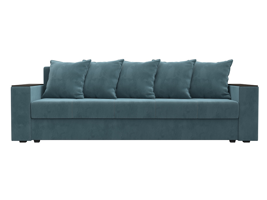 Диван прямой Дубай Лайт полки слева (бирюзовый)