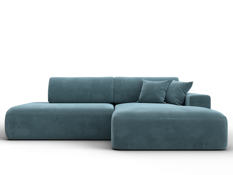 Диван угловой Лига-036 НПБ Модерн правый угол (seven 113 бирюзовый)