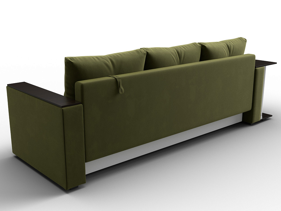 Диван прямой Атланта со столом слева (зеленый)