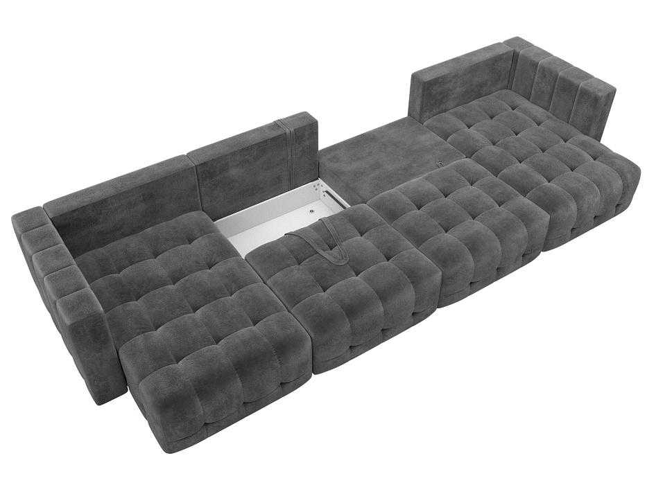 Диван П-образный Лига-052 НПБ Лонг (tower 10 серый)