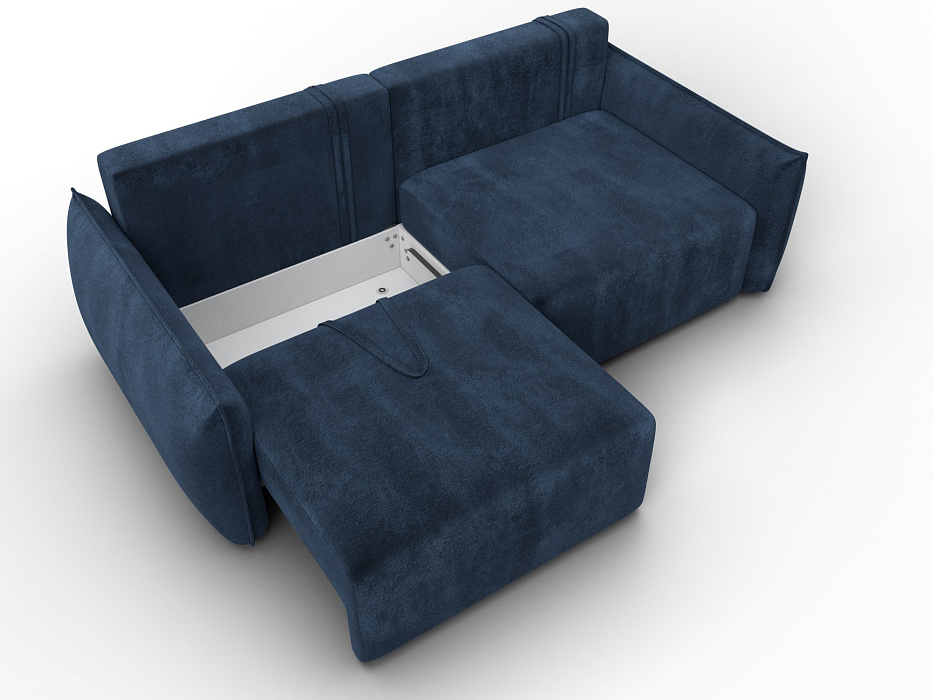 Диван прямой Лига-051 НПБ (tower 13 синий)