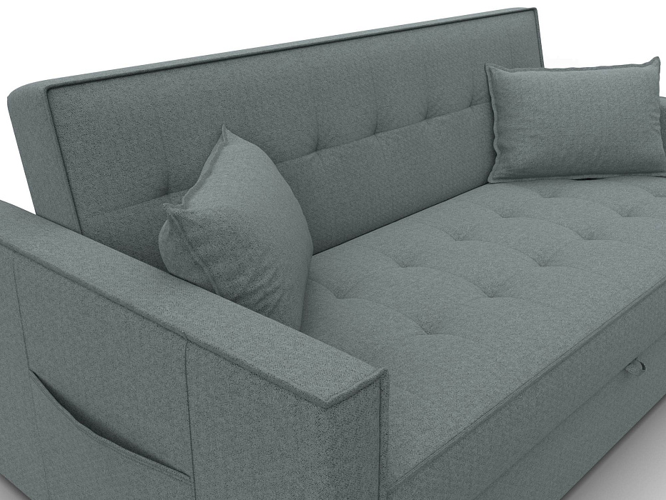 Диван прямой Лига-104 (160) (амур 07 серый)