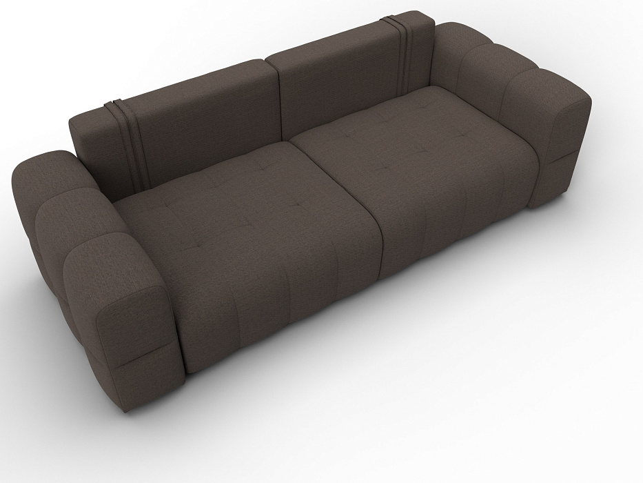 Диван прямой Лига-110 НПБ (амур 05 коричневый)