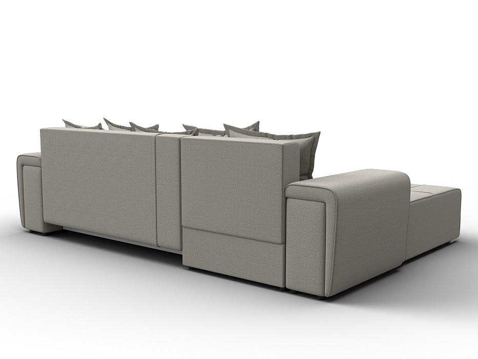 Диван угловой Лига-121 левый угол (амур 02 бежевый)