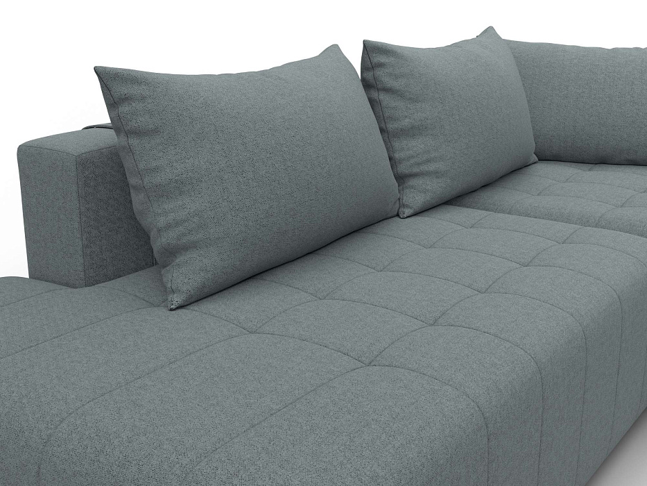 Диван угловой Лига-103 НПБ угол правый (амур 07 серый)