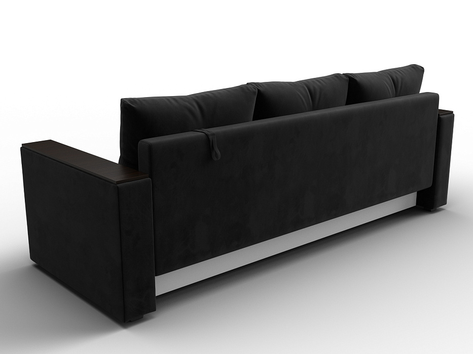 Диван прямой Атланта без стола (seven 35 черный)