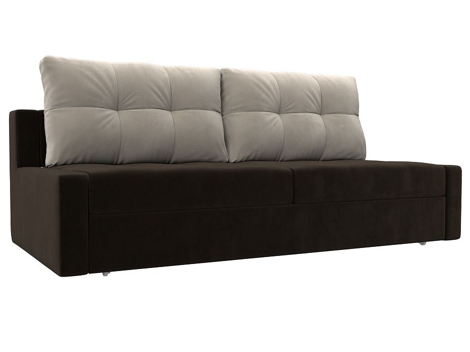 Прямой диван Мартин (коричневый\бежевый цвет)