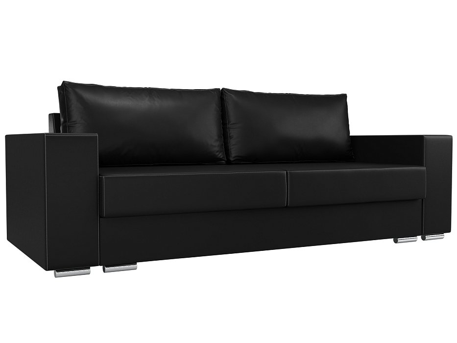 Прямой диван Исланд (черный цвет)