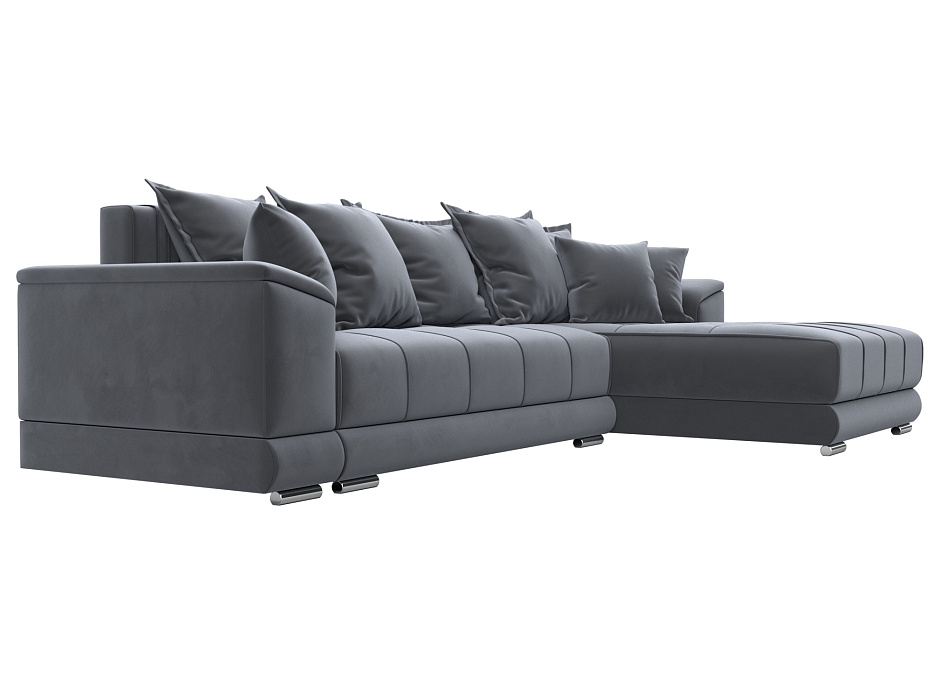 Диван угловой НордСтар правый угол (серый)
