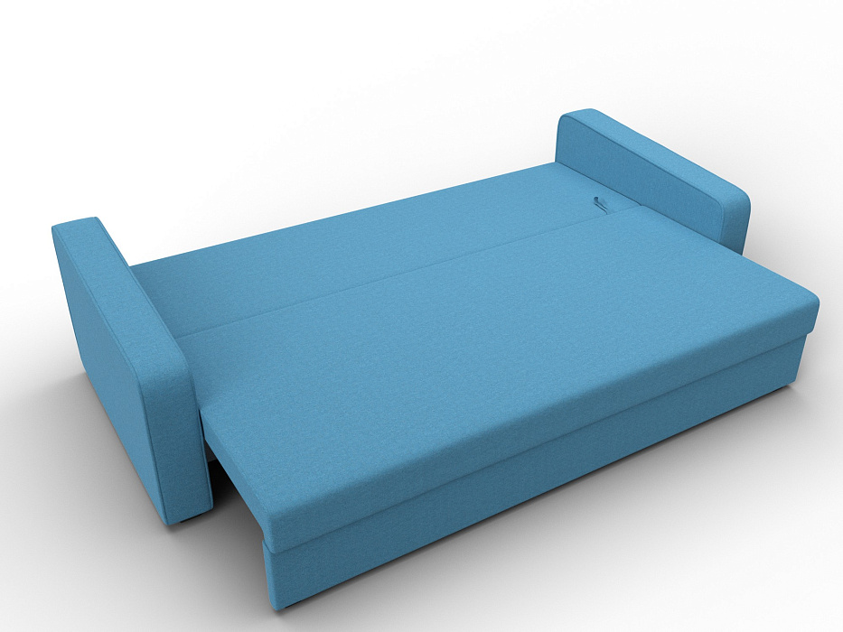 Диван прямой Лига-009 (амур 10 голубой)