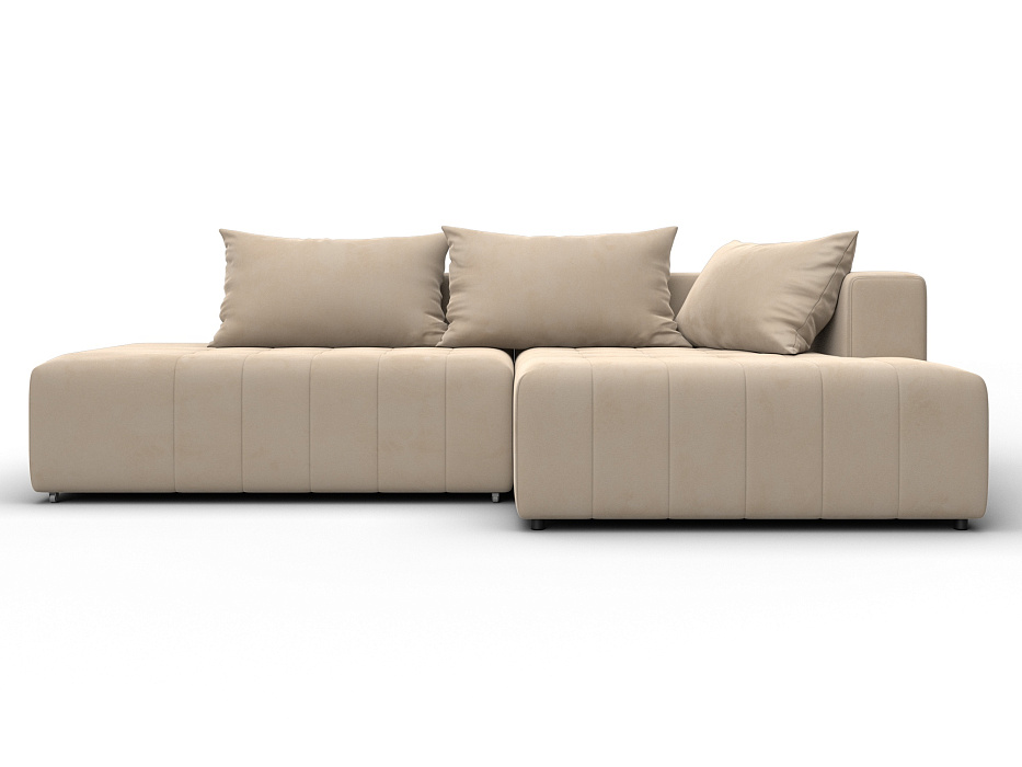 Диван угловой Лига-103 НПБ угол правый (seven 729 бежевый)