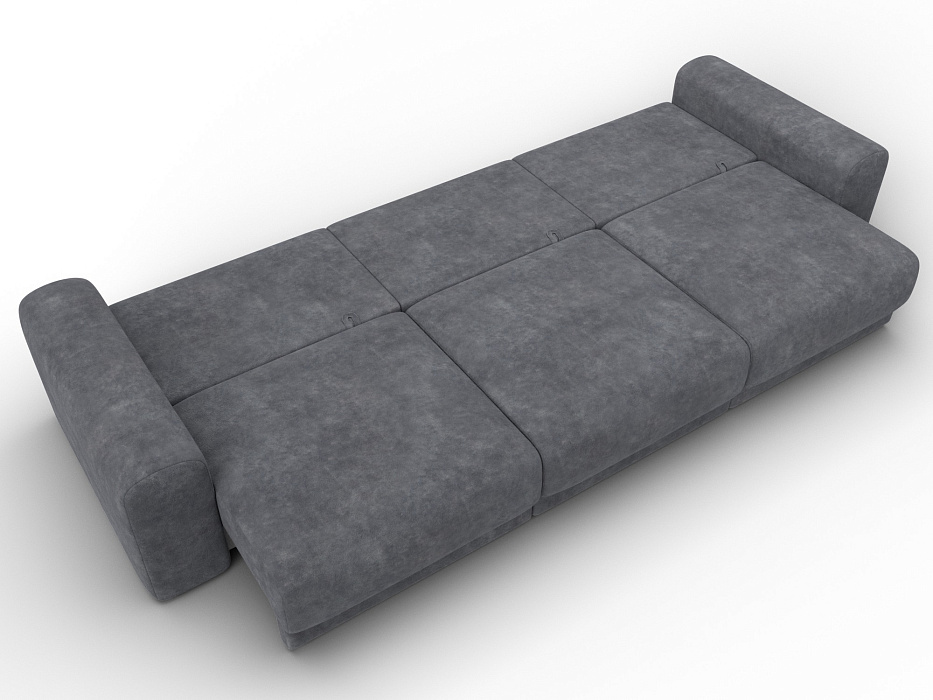 Диван прямой Лига-056 НПБ Лонг (brut 16 темно-серый)