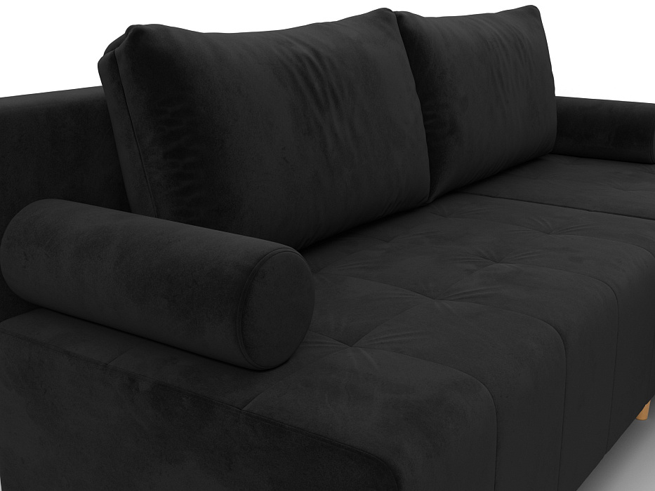Диван угловой Лига-102 угол универсальный (seven 35 черный)