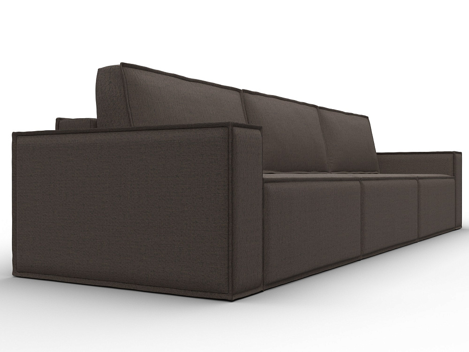 Диван прямой Куба лонг (амур 05 коричневый)