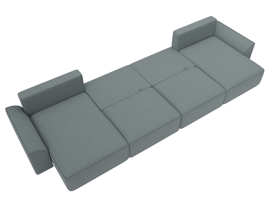 Диван П-образный Лига-048 НПБ лонг (амур 07 серый) Диван П-образный Лига-048 НПБ лонг (амур 07 серый)