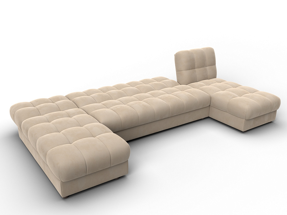 Диван П-образный Лига-116 НПБ (seven 729 бежевый)